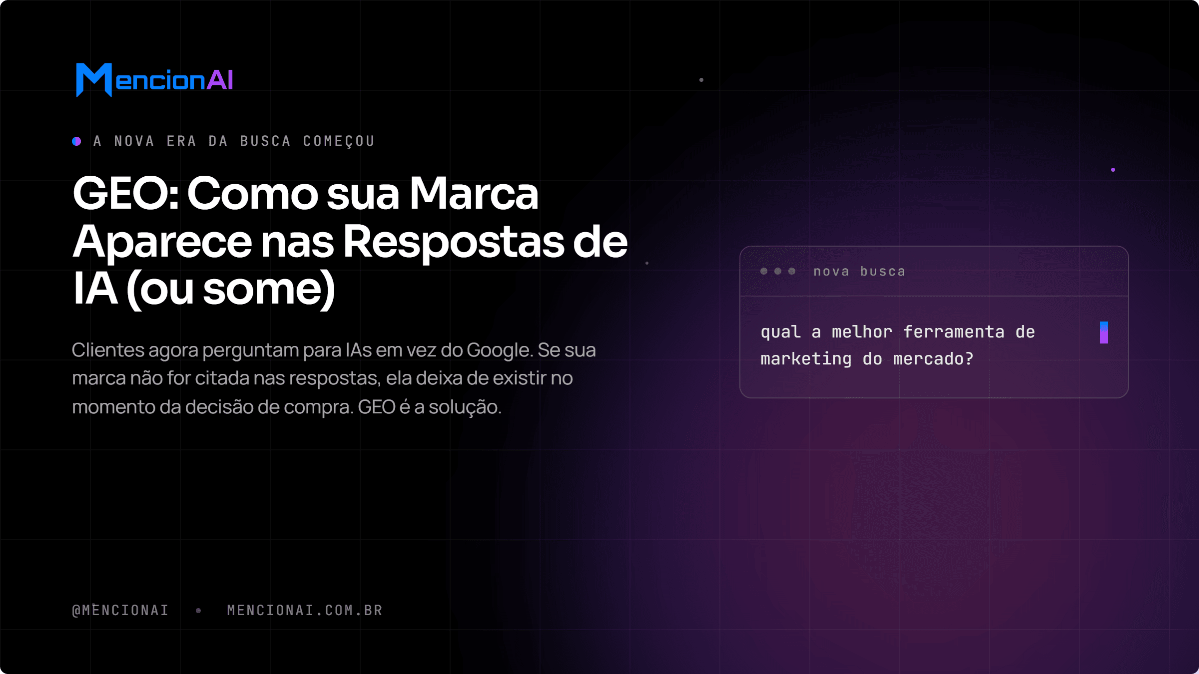 Ilustração de pessoa conversando com assistente de IA sobre marcas e visibilidade digital